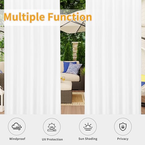 Easy-Going Outdoor Patio Curtains 2 Panels, 54x120 inch - Image 5