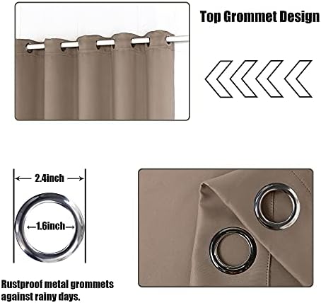 BONZER Waterproof Outdoor Blackout Curtains - Image 4