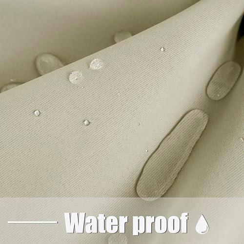 BONZER Outdoor Curtains for Patio Waterproof Weighted Blackout Blinds - Image 2