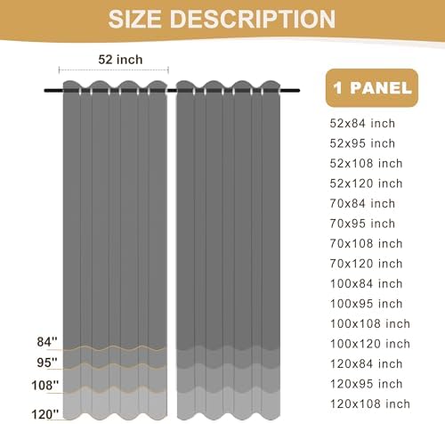 BONZER Outdoor Curtains for Patio Waterproof Weather Resistant Privacy - Image 6