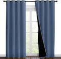 NICETOWN 100% Blackout Curtains 86 inches Long, Pair of Energy Smart & Noise by NICETOWN