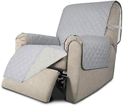 Easy-Going Reversible Couch Cover, Recliner 19 in, Light Gray/Ivory by Easy-Going
