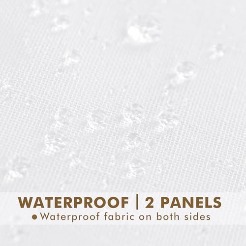Semi Voile White Sheer Outdoor Curtains - Image 4