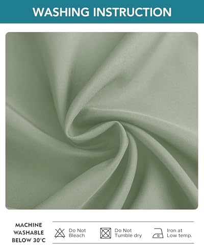 Windproof Outdoor Curtains for Patio Waterproof 4 Pcs 54x84 In Sage Green - Image 7
