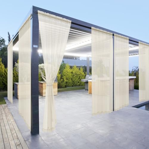 youleyar Outdoor Sheer Curtains - Image 2