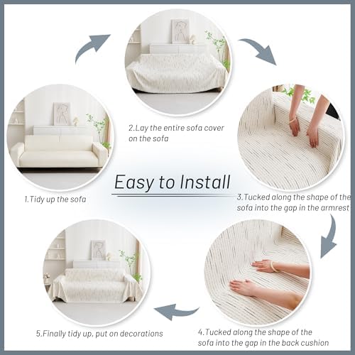 MYSKY HOME Couch Cover for Dogs, Sectional Couch Cover - Image 6