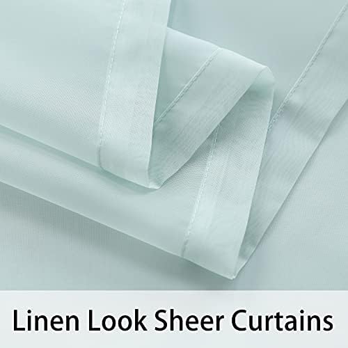 BONZER Sheer Outdoor Curtains for Patio Waterproof 2 Panels - Image 5