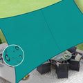 LOVE STORY Custom Size 4' x 8' Waterproof Sun Shade Sail, Turquoise Blue by LOVESTORY