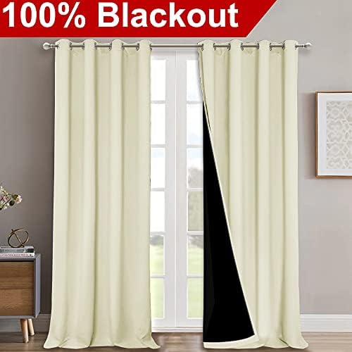 NICETOWN 100% Blackout Blinds, Laundry Room Decor Window Treatment Curtains - Image 2
