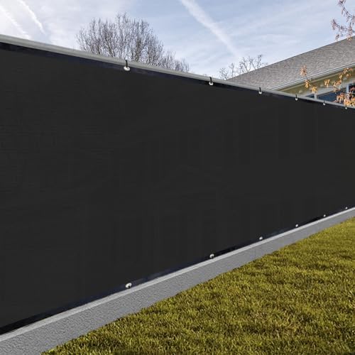 SUNNY GUARD 5’ x 10' Privacy Fence Screen, Heavy Duty HDPE Mesh by SUNNYGUARD