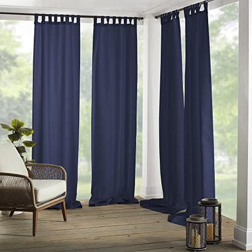 Elrene Home Fashions Matine Weatherproof Tab-Top Indoor/Outdoor Solid Color by ElreneHomeFashions