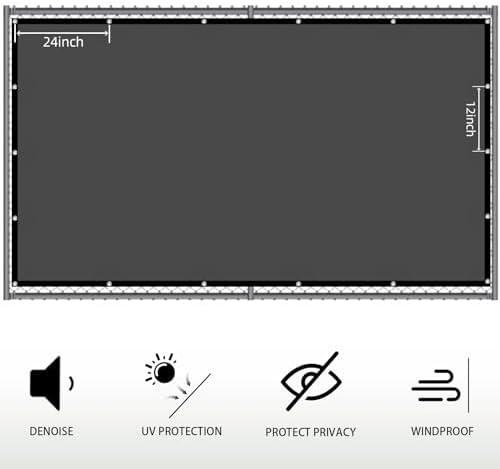 SUNNY GUARD 5' x 32' Privacy Fence Screen, Heavy Duty HDPE Mesh - Image 5