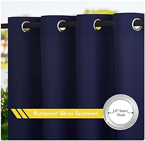 NICETOWN Canvas Outdoor Curtains 95 Long - Image 3