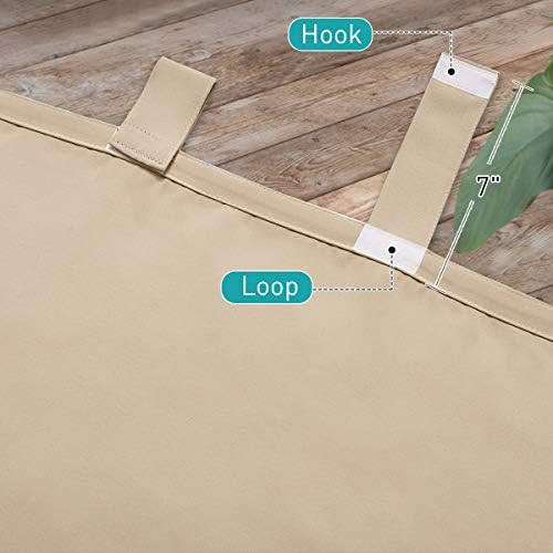 NICETOWN Patio Outdoor Curtain 95 inch Long Waterproof - Image 5