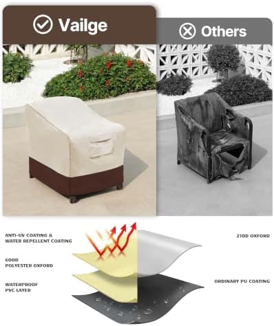 Vailge Patio Chair Covers & Outdoor Furniture Covers Heavy-Duty Waterproof - Image 5