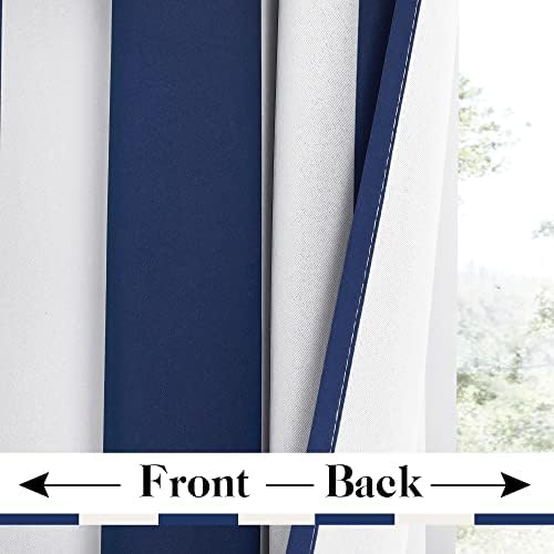 NICETOWN 2 Panels Patio Outdoor Curtains 95 inch Length, Thermal Insulated - Image 6