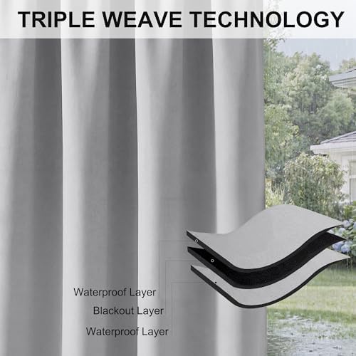 RYB HOME 2 Panels Outdoor Curtains - Image 6