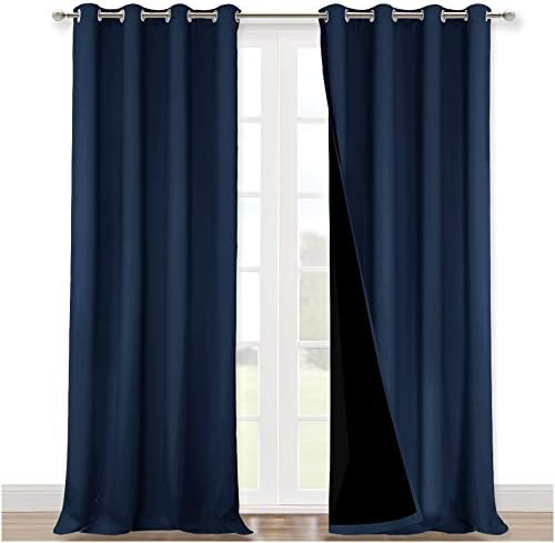 NICETOWN 100% Blackout Curtain Set, Thermal Insulated & Energy Efficiency by NICETOWN