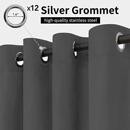 Easy-Going Outdoor Curtains for Patio 1 Panel, 110x84 inch - Image 2
