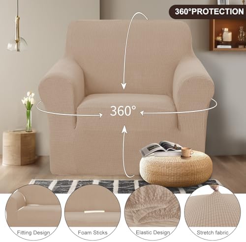 U-NICE HOME Stretch Recliner Chair Cover Armchair Slipcover - Image 3