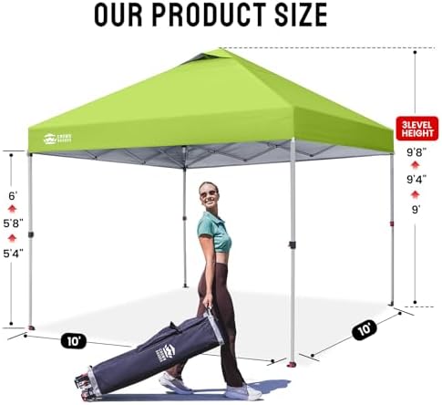 CROWN SHADES 10x10 Pop Up Canopy Tent - Image 6