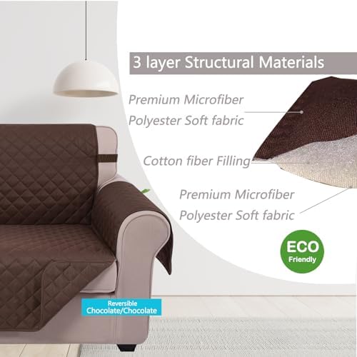U-NICE HOME Large Sofa Cover Reversible Couch Cover - Image 4