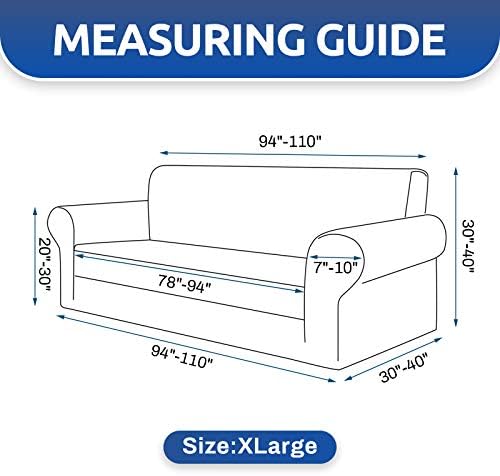 KEKUOU Stretch Oversized Couch Covers - Image 4