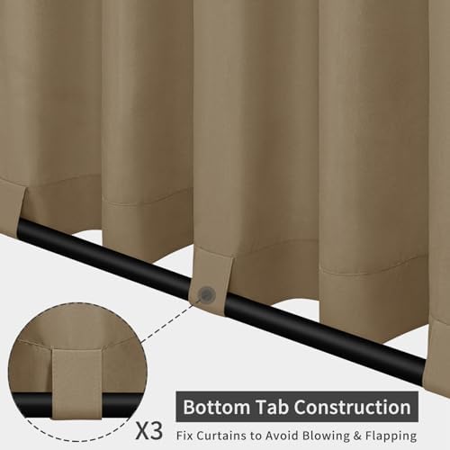 Easy-Going Outdoor Patio Curtains 2 Panels, 54x108 inch - Image 3