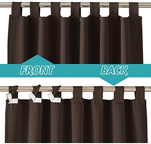 RYB HOME Patio Curtains Outdoor 2 Panels - Image 3