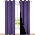 NICETOWN Lilac Purple Full Shade Curtain Panels, Pair of Thermal Insulated & by NICETOWN
