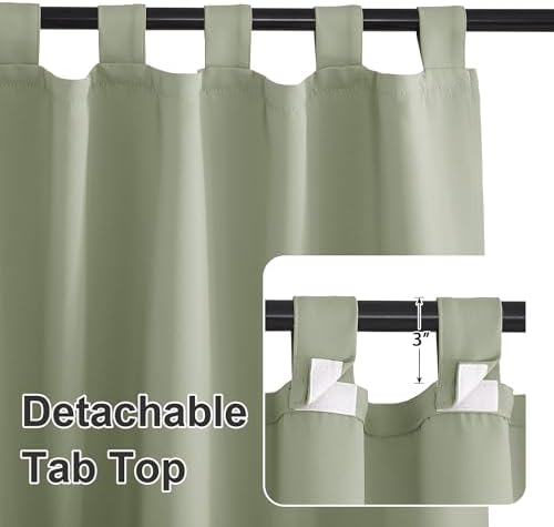 RYB HOME Blackout Outdoor Curtains 2 Panels - Image 5