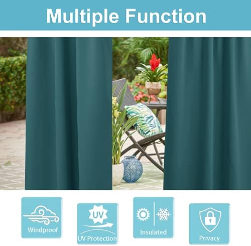 RYB HOME Gazebo Curtains Outdoor Waterproof - Image 5