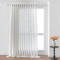 MYSKY HOME Natural Linen Living Room Curtains, Semi Sheers Light Filtering Back by MYSKYHOME