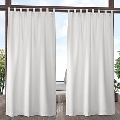 Exclusive Home Cabana Solid Indoor/Outdoor Light Filtering Hook-and-Loop Tab by TOWNCOUNTRYBASICS