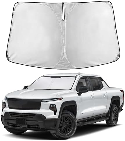 EcoNour Windshield Sunshade for Chevy Silverado EV/GMC Sierra EV 2024-2026 by EcoNour