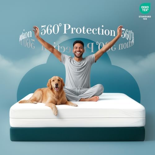 Utopia Bedding King Size Mattress Protector Zippered, 100% Waterproof - Image 4