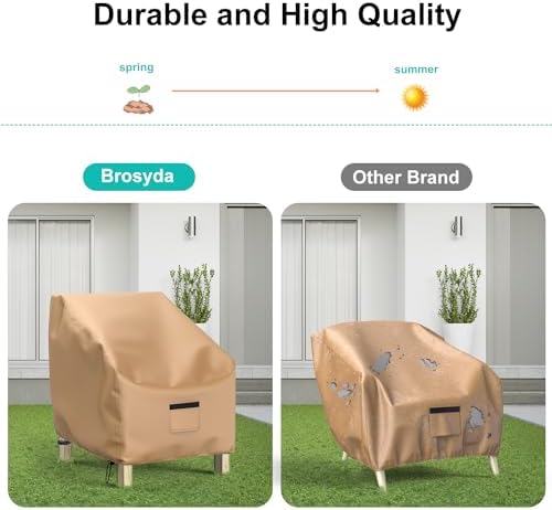 2 Pack Outdoor Patio Chair Covers Waterproof 36"Wx37"Dx36"H - Image 5