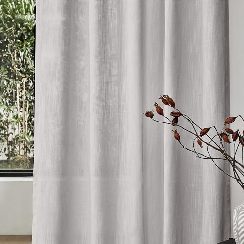 MYSKY HOME 108 Inches Long Ceiling Curtains, Light Filtering Boho Window Sheer - Image 5