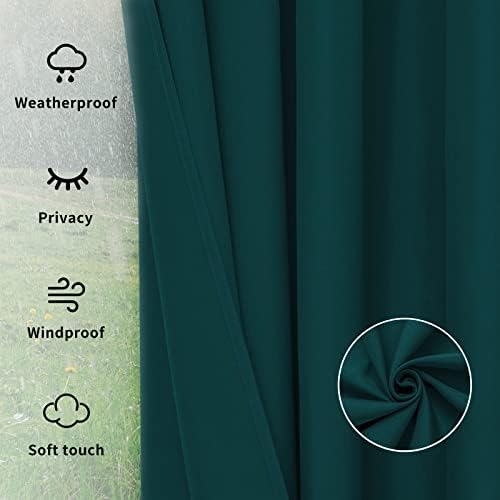 Easy-Going Outdoor Curtains for Patio 1 Panel, 110x84 inch - Image 6