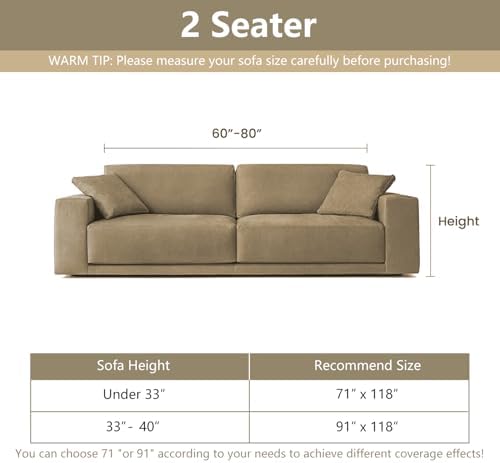 MYSKY HOME Couch Cover for Dogs, Washable Couch Covers, Sofa Covers for - Image 7