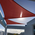SUNNY GUARD 10' x 10' x 10' Triangle Shade Sail 95% UV Block Outdoor Canopy by SUNNYGUARD
