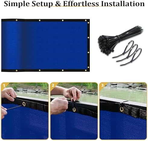 Shade&Beyond 6' X 50' Fence Privacy Screen Heavy Duty 170 GSM Fencing Mesh - Image 4
