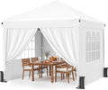 10x10 Pop Up Canopy Tent with 4 Sidewalls, Portable Outdoor Shelter by Vinabilia