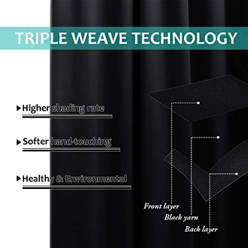 NICETOWN High-End Thermal Curtains, Full Blackout Curtains 84 inches Long - Image 5