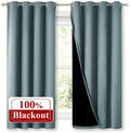 NICETOWN Greyish Blue Blackout Curtains by NICETOWN