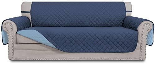 Easy-Going Reversible Couch Cover, 3 Cushion Sofa, Dark Blue/Light Blue by Easy-Going
