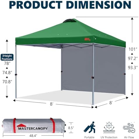 MASTERCANOPY 8x8 Durable Pop Up Canopy Tent - Image 4