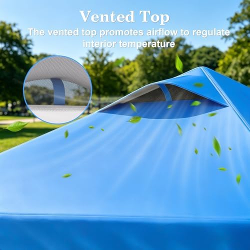 10x10 Pop Up Canopy with Sidewall, One Push Easy Setup - Image 5