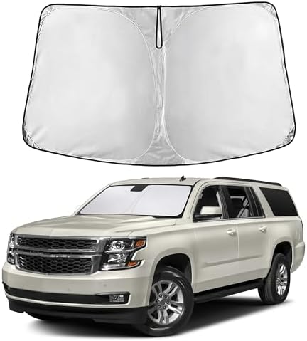 EcoNour Windshield Sunshade for Chevrelot/GMC for 2015-2018 2019 2020 by EcoNour