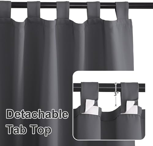 RYB HOME 2 Panels Outdoor Curtains - Image 4